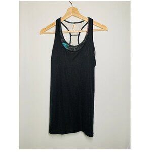 Lucy Black Racerback Tank Top Size SP